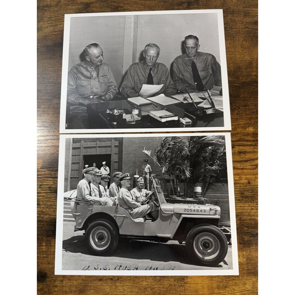 Nimitz Pearl Harbor 1942 WWII Navy Photo Lot 2 Official 8x10